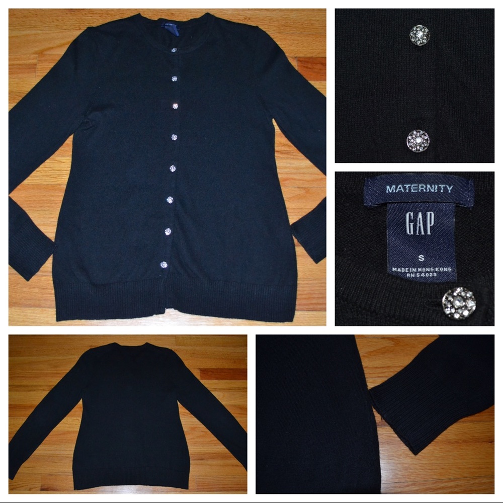 Women’s GAP Maternity black cardigan, size small